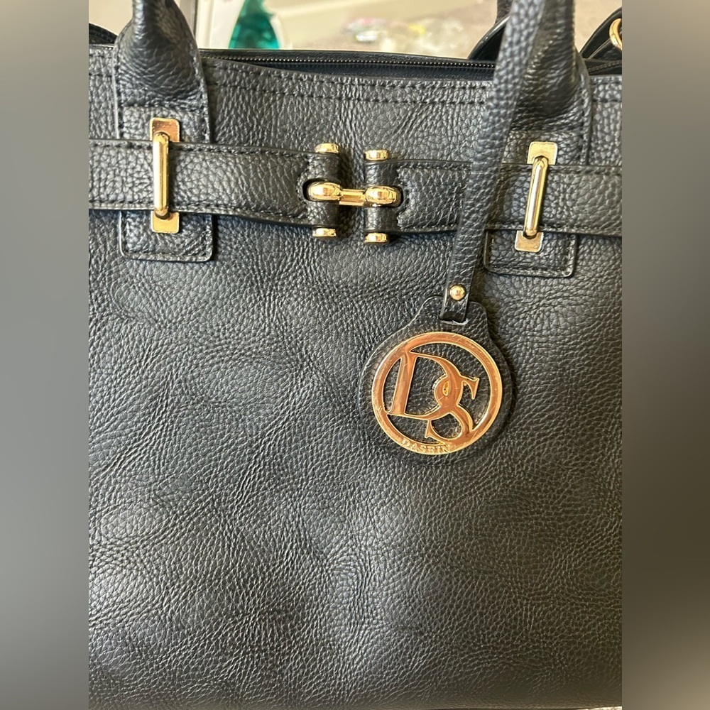 Dasein like new condition black large 13”x10.5”x5” handheld/shoulder purse - Picture 11 of 11